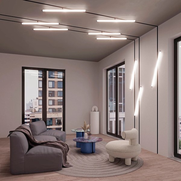 Трековый светильник Arlight MAG-ORIENT-TUBE-TURN-L900-30W Warm3000 BK 180deg 48V / 036479