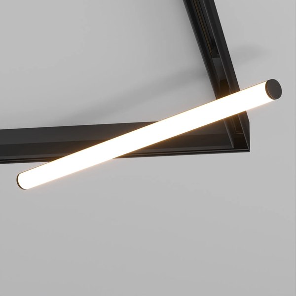 Трековый светильник Arlight MAG-ORIENT-TUBE-CORNER-L600-20W Warm3000 BK 180deg 48V / 037350