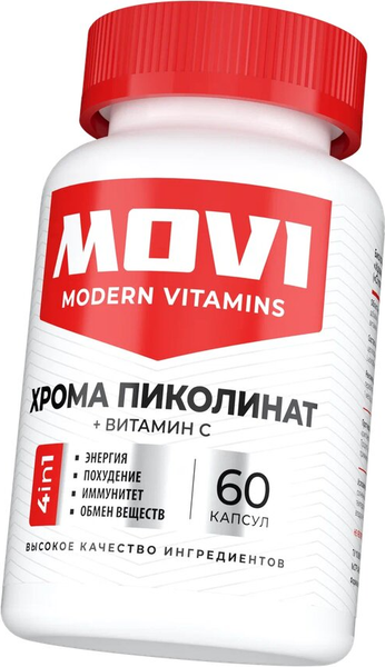 Витаминно-минеральный комплекс Movi Хром пиколинат с Витамином С (60 капсул)