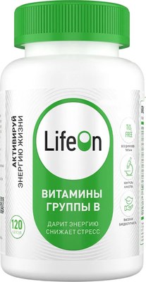Мультивитаминный комплекс LifeON Витамины группы В (120 капсул) - 