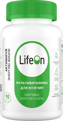 Мультивитаминный комплекс LifeON Daily Men's Complex (90 капсул) - 