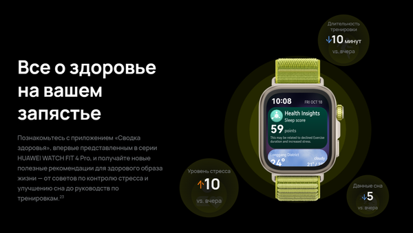 Умные часы Huawei Watch Fit 4 Pro SYA-B29 / 55020FAJ (черный)