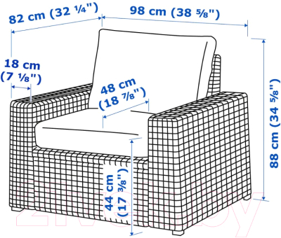 

Комплект садовой мебели Ikea, Соллерон 592.568.76