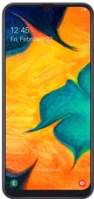 Смартфон Samsung Galaxy A30 64GB 2019 / SM-A305FZKOSER (черный)