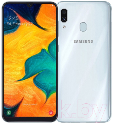 Смартфон Samsung Galaxy A30 64GB 2019 / SM-A305FZWOSER (белый)