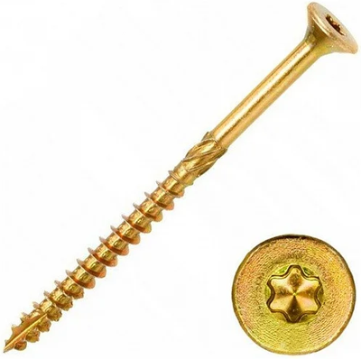 Саморез MFIX Конструкционный потайной по дереву 5.0x100 TORX 25 (200шт) - 
