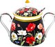 Сахарница Elan Gallery Маки на черном / 420671 (New Bone China) - 