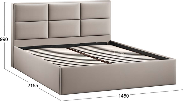 Купить Каркас кровати ТриЯ Стелла Тип 1 c ПМ 140x200 в Минске