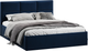 Каркас кровати ТриЯ Стелла Тип 1 c ПМ 180x200 (микровелюр Wellmart Blue) - 