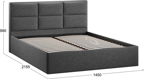 Купить Полуторная кровать ТриЯ Стелла Тип 1 c ПМ 140x200 в Бобруйске