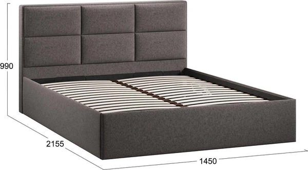 Купить Полуторная кровать ТриЯ Стелла Тип 1 c ПМ 140x200 в Минске