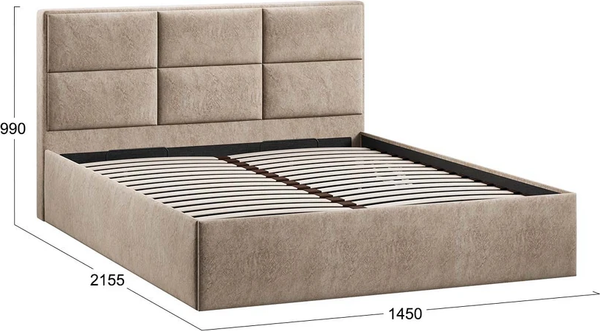 Купить Полуторная кровать ТриЯ Стелла Тип 1 c ПМ 140x200 в Бобруйске