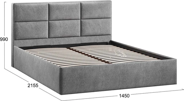 Купить Полуторная кровать ТриЯ Стелла Тип 1 c ПМ 140x200 в Бобруйске