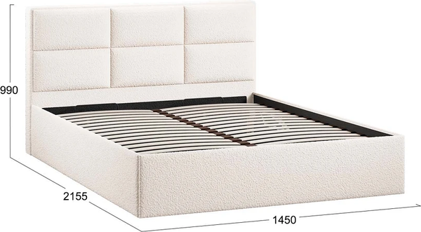 Купить Полуторная кровать ТриЯ Стелла Тип 1 c ПМ 140x200 в Молодечно