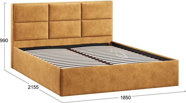 Купить Двуспальная кровать ТриЯ Стелла Тип 1 c ПМ 180x200 в Минске