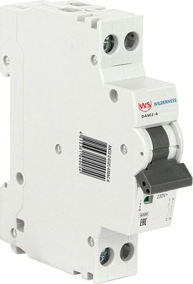 

Выключатель автоматический, DAW2-6 1P+N 6A 1 мод. х-ка C 6kA (R) / DAW2-6-1N-C006