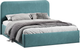 Каркас кровати ТриЯ Тиффани Тип 1 c ПМ 140x200 (микровелюр Wellmart Indigo) - 