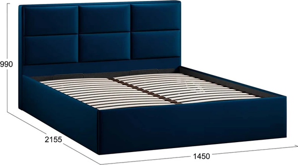 Купить Полуторная кровать ТриЯ Стелла Тип 1 c ПМ 140x200 в Минске