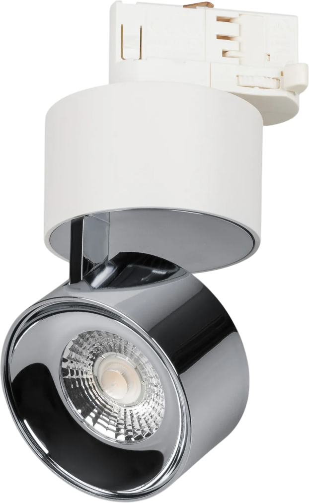 Трековый светильник Arlight SP-PLURIO-TRACK-4TR-R77-9W Warm3000 WH-CHR 36deg / 038118