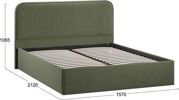 Купить Полуторная кровать ТриЯ Тиффани Тип 1 c ПМ 140x200 в Бобруйске