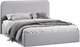 Полуторная кровать ТриЯ Тиффани Тип 1 c ПМ 140x200 (микровелюр Jercy Silver) - 