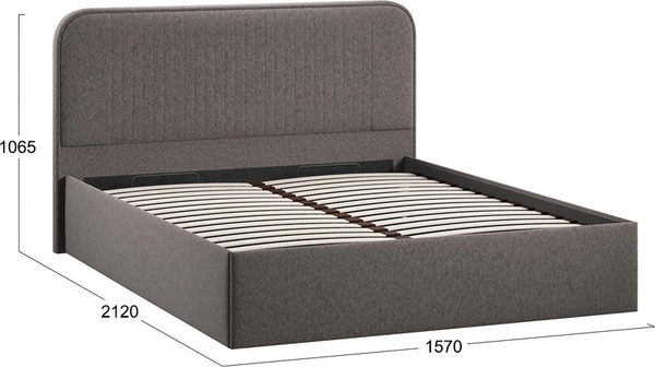 Купить Полуторная кровать ТриЯ Тиффани Тип 1 c ПМ 140x200 в Минске