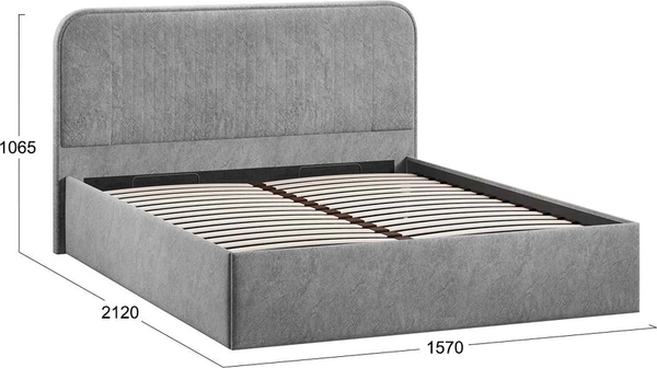 Купить Полуторная кровать ТриЯ Тиффани Тип 1 c ПМ 140x200 в Бобруйске