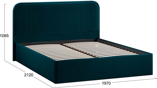 Купить Двуспальная кровать ТриЯ Тиффани Тип 1 c ПМ 180x200 в Жодино