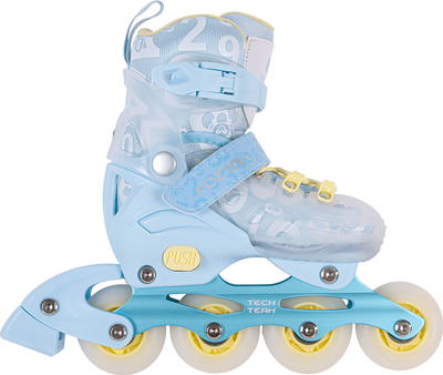 Ролики-коньки Tech Team Kidzroll / NN012550 (р-р 36-39, морская волна) - 