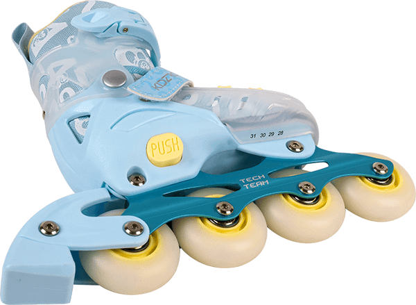 Ролики-коньки Tech Team Kidzroll / NN012550 (р-р 36-39, морская волна)