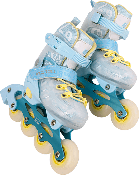 Ролики-коньки Tech Team Kidzroll / NN012550 (р-р 36-39, морская волна)