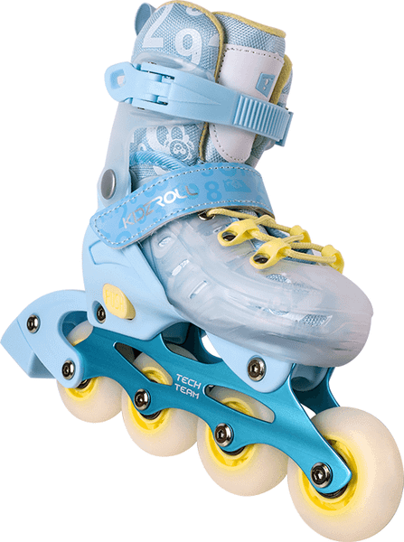 Ролики-коньки Tech Team Kidzroll / NN012550 (р-р 36-39, морская волна)