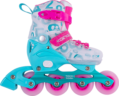 Ролики-коньки Tech Team Kidzroll / NN012566 (р-р 36-39, розовый) - 