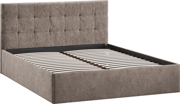 Каркас кровати ТриЯ Джоли Тип 1 универсальный 140x200 (микровелюр Wellmart Latte)