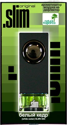 

Ароматизатор автомобильный, Slim Белый кедр SLMV-303