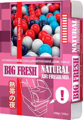 

Ароматизатор автомобильный, Big Fresh Бубль гум BF-115