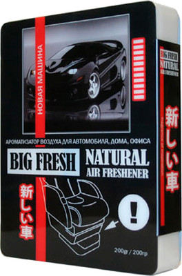

Ароматизатор автомобильный, Big Fresh Новая машина BF-72
