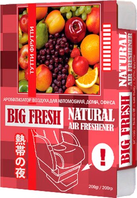 

Ароматизатор автомобильный, Big Fresh Тутти фрутти BF-188