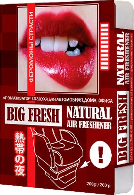 

Ароматизатор автомобильный, Big Fresh Феромоны страсти BF-182
