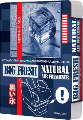 

Ароматизатор автомобильный, Big Fresh Черный лед BF-74