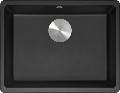 Мойка кухонная ZORG С сифоном Fast 54 Premium (черный металлик) - 