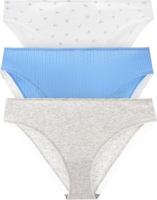 Комплект женских трусов Mark Formelle 412550-3 (р.106, цветочки на белом) -