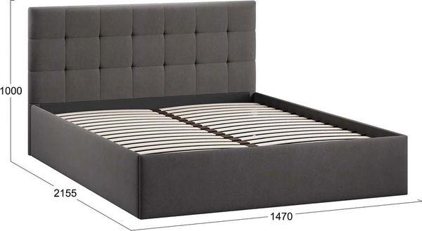 Купить Двуспальная кровать ТриЯ Джоли Универсальная Тип 1 140x200 в Жодино