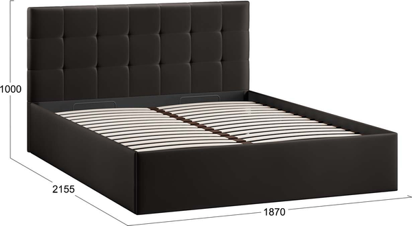 Купить Двуспальная кровать ТриЯ Джоли Универсальная Тип 1 180x200 в Жодино