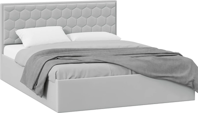 Каркас кровати ТриЯ Порто универсальный 140x200 (велюр Confetti Silver) - 