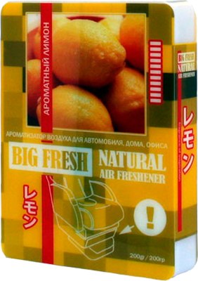 

Ароматизатор автомобильный, Big Fresh Ароматный лимон BF-15