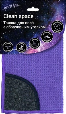 

Ткань для уборки, Для пола с абразивным уголком / 75683