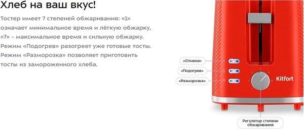 Тостер Kitfort КТ-9867