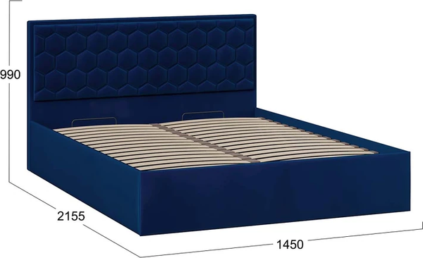 Купить Двуспальная кровать ТриЯ Порто Универсальная с ПМ 140x200 в Минске