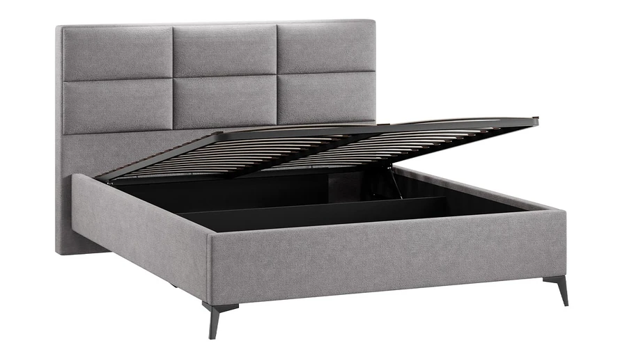 Каркас кровати ТриЯ Делана Тип 1 с подъемным механизмом 160x200 (микрошенилл Relax Mocco) — фото 3